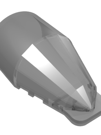 89762 – Windscreen 7 x 4 x 2 Round Extended Front Edge